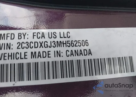 2021 Dodge Charger Scat Pack Widebody Rwd из США, поврежденный, VIN 2C3CDXGJ3MH562506